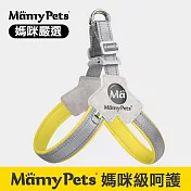 Ｍamy Pets 寵物多層透氣Ｙ型胸背帶。夜光型 L L 活力黃