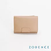 ZODENCE ORIGAMI進口真皮三折短夾 駝