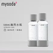 【mysoda】500ml專用水瓶-2入 (灰)