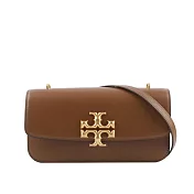 TORY BURCH Eleanor 大標誌長型翻蓋小款二用包 (駝色)