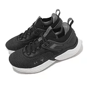 Under Armour 訓練鞋 Project Rock 5 男鞋 黑 白 巨石強森 健身 重訓 運動鞋 UA 3025435003