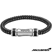 【McLaren】限量2折 頂級英國超跑不銹鋼碳纖維真皮手環 全新專櫃展示品(MG0504 190mm)