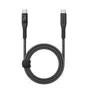 Energea Flow USB-C to USB-C 數位顯示快充傳輸線 1.5m 黑色