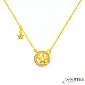 j’code真愛密碼金飾 星空黃金項鍊