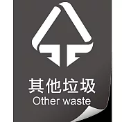垃圾分類貼紙20x30cm 四種款式 其他垃圾 可回收物 餐廚垃圾 有害垃圾 01 其他垃圾