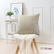 IN-HOUSE-簡約系列抱枕-閃電紋/咖啡(50x50cm)/1入
