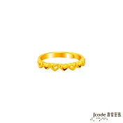 J’code真愛密碼金飾 悸動黃金戒指