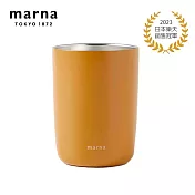 【日本Marna】Cocuri 2in1易開罐保溫杯/隨行杯/咖啡杯/露營杯-350ml 多色任選 (原廠總代理) 金沙黄