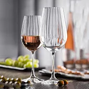 《Utopia》Waterfall水晶玻璃紅酒杯(豎紋550ml) | 調酒杯 雞尾酒杯 白酒杯