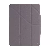 JTLEGEND iPad Pro 2022/2021 Vein 11吋 相機快取多角度折疊布紋保護殼 紫灰
