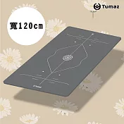 【Tumaz月熊健身】激厚20mm超寬120cm NBR正位線特大瑜珈墊 灰色