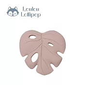 Loulou Lollipop 可愛造型矽膠固齒器 -  粉色龜背芋