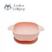 Loulou Lollipop 可愛動物矽膠吸盤碗 -  甜心粉
