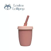 Loulou Lollipop 動物造型 兒童矽膠吸管杯 -  甜心邦尼