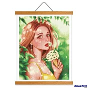 [HOMEHERE] DIY鑽石畫／少女 溫柔春芳 掛軸無框版