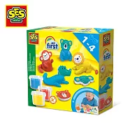 荷蘭SES 可愛動物世界創意黏土3色x90gr-14434