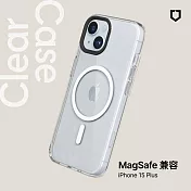 犀牛盾 iPhone 15 Plus (6.7吋) Clear(MagSafe 兼容)超強磁吸透明防摔手機殼(抗黃終身保固)
