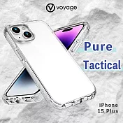 VOYAGE 超軍規防摔保護殼-Pure Tactical 白-iPhone 15 Plus (6.7＂)
