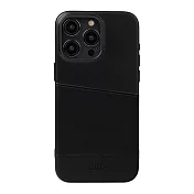 Alto Metro 插卡式皮革手機殼 iPhone 15 Pro Max - 渡鴉黑