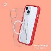 犀牛盾 iPhone 15 Plus (6.7吋) Mod NX(MagSafe兼容) 邊框背蓋兩用手機保護殼 - 紅