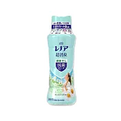 日本P&G Lenor蘭諾-煮沸般超消臭汗味衣物除臭芳香顆粒香香豆490ml/瓶(香氛柔軟精,洗衣槽防霉,室內晾曬防臭劑,滾筒直立洗衣機適用) 室內消臭(水藍色)