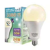 【1入組】億光24W LED超節能Plus球泡燈 BSMI 節能標章 黃光3000k