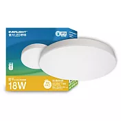 6入 EVERLIGHT億光 LED 18W星平 防水吸頂筒燈 無 黃光3000K