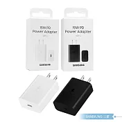 Samsung 台灣正原廠盒裝 15W Type C 快速充電器 EP-T1510 ( for Galaxy A ) 黑色