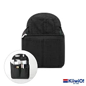 Kiiwi O! 多功能山型立體加厚加深收納包中包(升級版) 黑