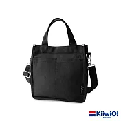 Kiiwi O! 純色兩用百搭隨身帆布包 LUZ  經典黑