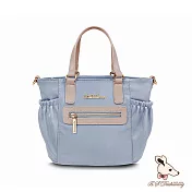 B.S.D.S冰山袋鼠 - 知性巴黎 - 優雅美學手提兩用微笑包【J2028-B】  天空藍