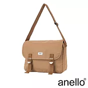 anello TOWN 防潑水斜背郵差包- 米色