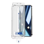 ROCK iPhone 15 全覆蓋透明防刮螢幕玻璃保護貼 EZ貼防塵艙組
