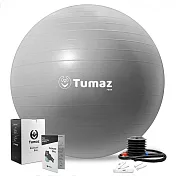 【Tumaz月熊健身】加厚防爆瑜珈球S號  灰色