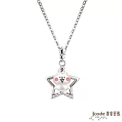 J’code真愛密碼銀飾 卡娜赫拉的小動物-星光粉紅兔兔純銀墜子  送白鋼項鍊