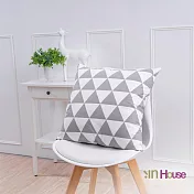 IN-HOUSE-簡約系列抱枕-三角灰(50x50cm)/1入