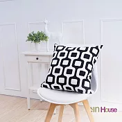 IN-HOUSE-簡約系列抱枕-普普黑(50x50cm)/1入