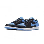 Air Jordan 1 Low Black University Blue 大學藍黑 553558-041 US8 藍黑