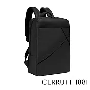【Cerruti 1881】限量2折 義大利頂級小牛皮後背包 全新專櫃展示品(黑色 CEZA06252M)