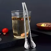 JIAGO 可拆式不鏽鋼過濾吸管勺