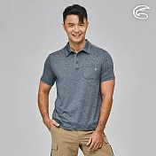 ADISI 男WINCOOL涼感乾爽機能POLO衫AL2311003 (M-2XL)｜萊卡 彈性 吸濕排汗 快乾 防曬 抗UV 排汗衣 L 牛仔藍