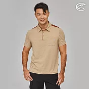 ADISI 男WINCOOL涼感乾爽機能POLO衫AL2311003 (M-2XL)｜萊卡 彈性 吸濕排汗 快乾 防曬 抗UV 排汗衣 L 砂岩