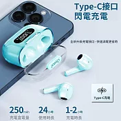 【Gyeol智域】X16M Pro 電量顯示/觸控藍牙耳機/藍牙5.2 晴空藍