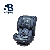 Safety Baby 德國 適德寶 Malta萌噠 0-12歲安全帶通風型座椅(贈黑色頂篷+皮革保護墊) - 深空灰