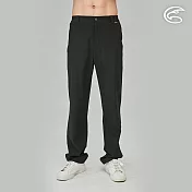 ADISI 男彈性快乾休閒長褲AP2311093 (S-2XL)｜四面彈 輕薄透氣 速乾 吸濕排汗 休閒褲 L 石墨黑