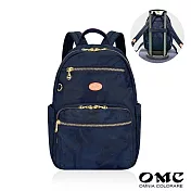 【OMC】必BUY機能小旅行後背包X3291- 迷彩深藍