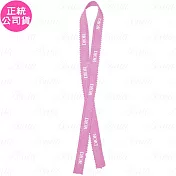 Dior 迪奧 LOGO針織緞帶-桃(100cm)(公司貨)