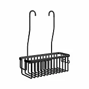 小樹屋-太空鋁浴室淋浴龍頭掛式收納籃 黑色