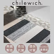 【chilewich】美國抗菌環保地墊 玄關墊61x183cm直條紋 椒鹽灰