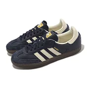adidas 德訓鞋 Samba OG 男鞋 女鞋 海軍藍 奶油黃 復古 麂皮 休閒鞋 焦糖底 愛迪達 ID2056